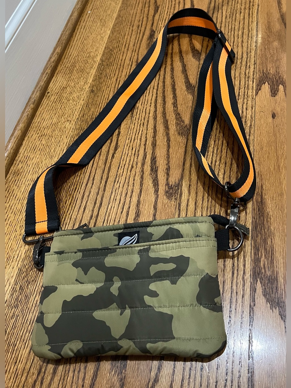 THINK ROYLN Bum Bag Crossbody Olive Camo Quilted Contemporary